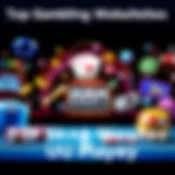 A collage of popular gambling sites featuring poker, slots, and sports betting themes.