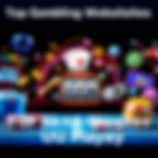 A collage of popular gambling sites featuring poker, slots, and sports betting themes.