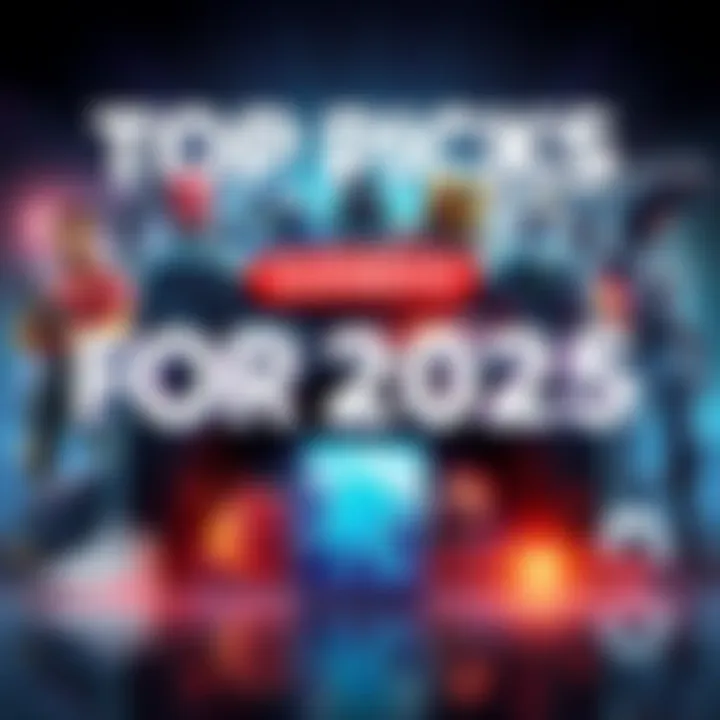 A collage of popular games, strategies, and platforms for 2025