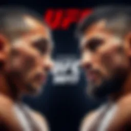 Ilia Topuria and Charles Oliveira face off ahead of their fight at UFC 317, highlighting their competition in the octagon.