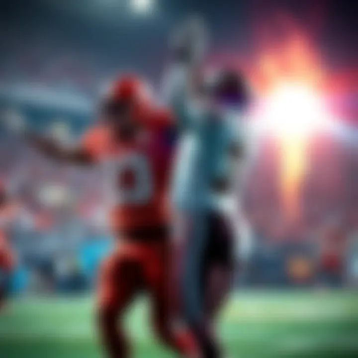 Oliver Gordon and Khalil Shakir celebrating after scoring touchdowns during a game