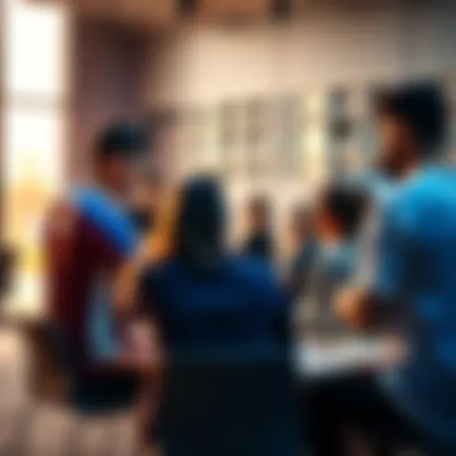 A group of diverse athletes discussing rules and conditions for international tournaments in a conference room.