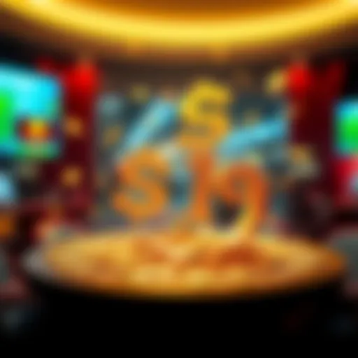 A visual representation of betting with $5 growing into $919 through multiple bets