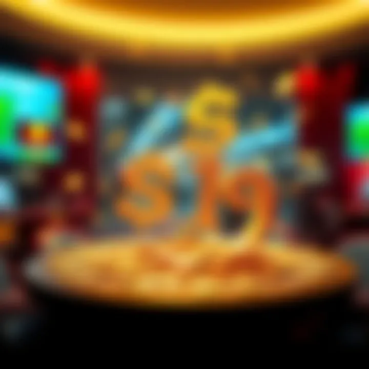 A visual representation of betting with $5 growing into $919 through multiple bets