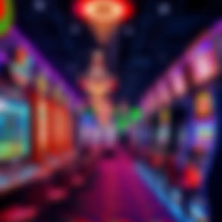 A modern casino showcasing new gaming technology and vibrant slot machines, highlighting emerging trends in gambling for 2026.