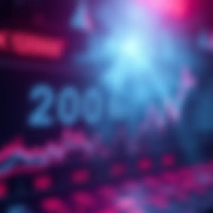 Graph showing trends and changes between the numbers 200 and 1500