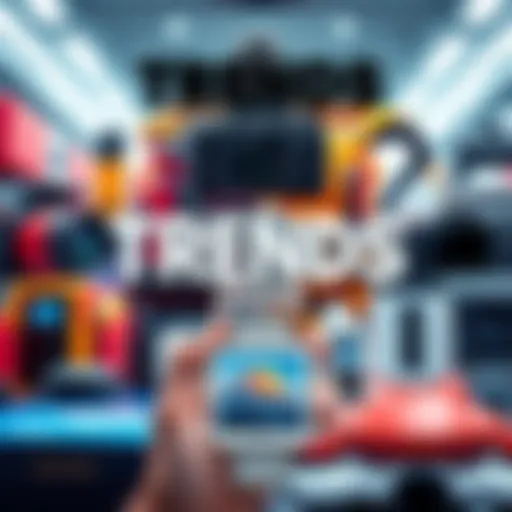 A collage of popular trends and items expected to dominate in 2026, showcasing technology, fashion, and lifestyle products.