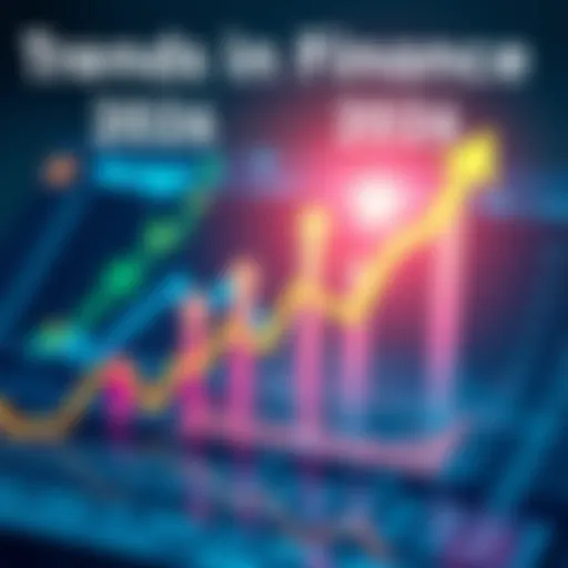 A graph showing financial trends for 2026, with upward arrows representing growth and changes in money management.