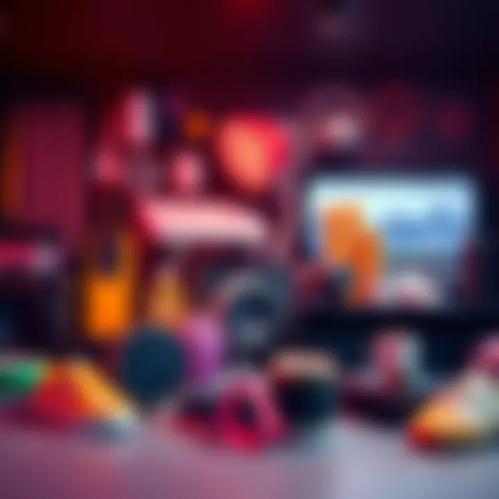 A collection of trendy lifestyle products showcasing the latest designs and innovations