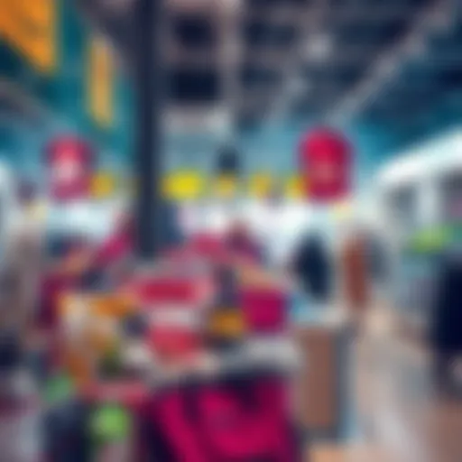 A display of popular products in a modern store showcasing the latest trends for 2025.