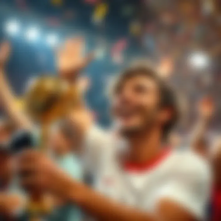 A person smiles brightly, holding a trophy and celebrating a recent victory after overcoming mistakes