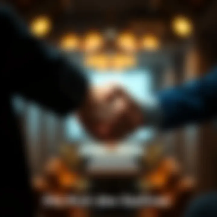 A close-up of two people shaking hands, symbolizing trust and connection in relationships