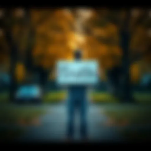 A person standing in a park, holding a sign that reads 'Truth', promoting honesty and transparency in life.