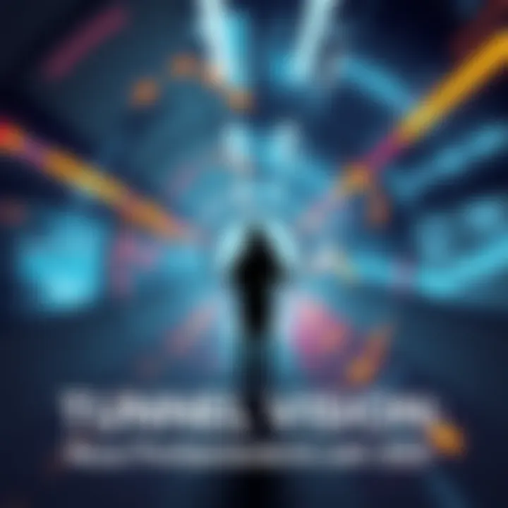 Illustration showing a person looking through a narrow tunnel, representing focused thinking and new perspectives in 2025.