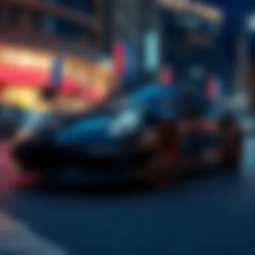 A sleek Turbo S car showcasing its modern design and powerful engine on a city street.