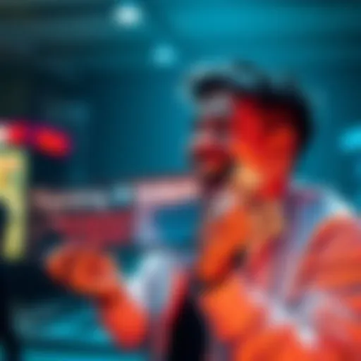 A person looking excited while holding a winning lottery ticket and cash, representing the journey from a small bet to a big win.