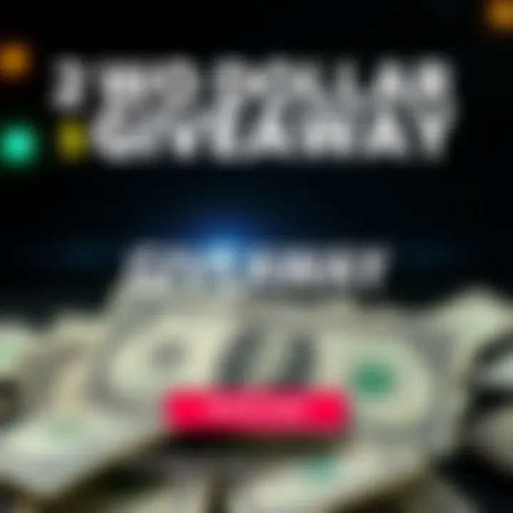 Two Dollar Giveaway Promotion A graphic promoting a two dollar giveaway, featuring dollar bills and instructions to enter with a TRX address.