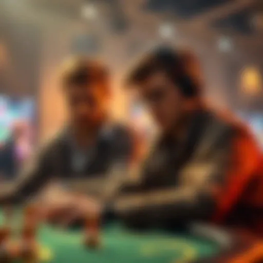 Two players working together Two skilled players strategizing together for betting success