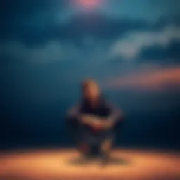 Tyler O'Neill looking thoughtful Tyler O'Neill sitting alone, reflecting on his experiences after a crisis