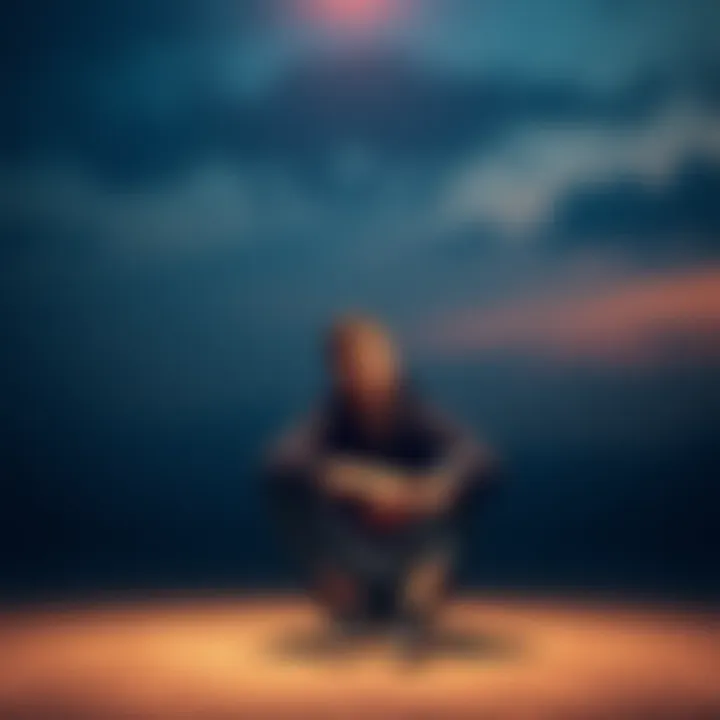 Tyler O'Neill looking thoughtful Tyler O'Neill sitting alone, reflecting on his experiences after a crisis
