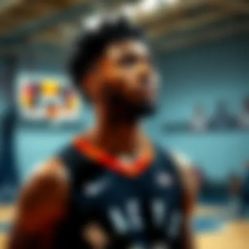 Tyrese Maxey playing basketball, looking focused as he prepares for a game