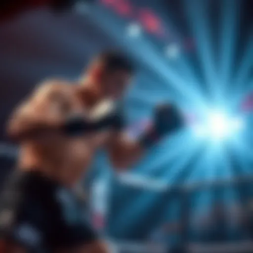 A UFC fighter in action during UFC 326, showcasing skill and intensity in the octagon.