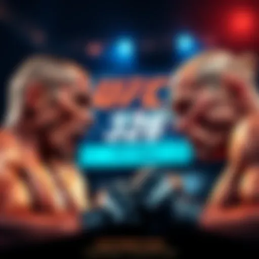 Graphic showing fight predictions and statistics for UFC 326 matches