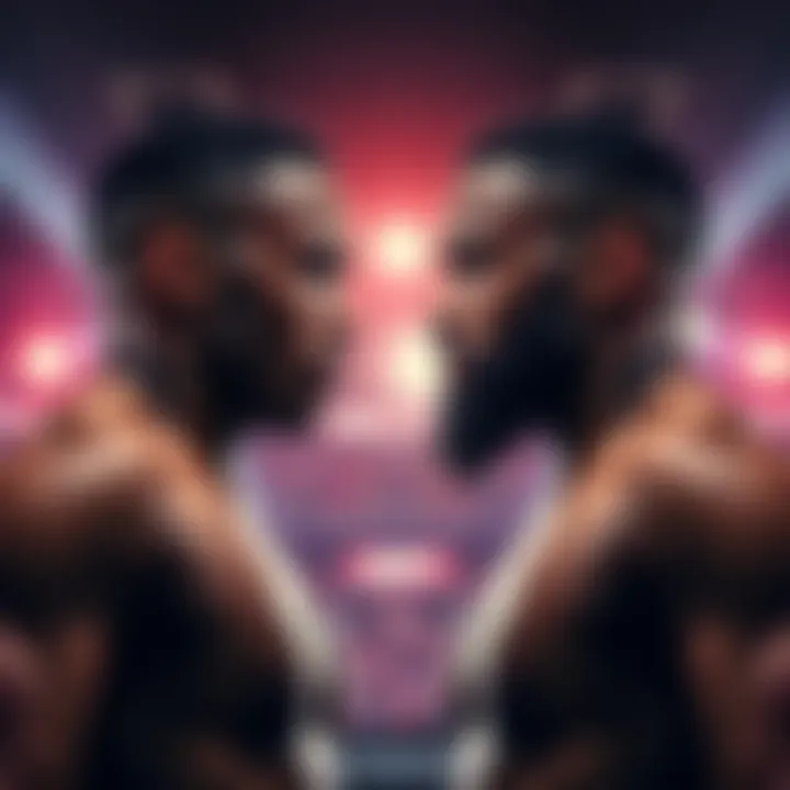 Jamahal Hill faces Khalil Rountree Jr. in the UFC Baku event, both fighters showcasing their intensity before the match.