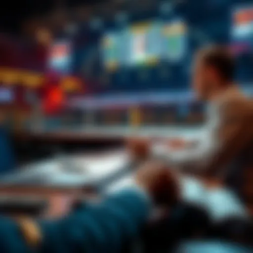 A person analyzing UFC fight statistics and planning a betting strategy at a table with a laptop and notepad.