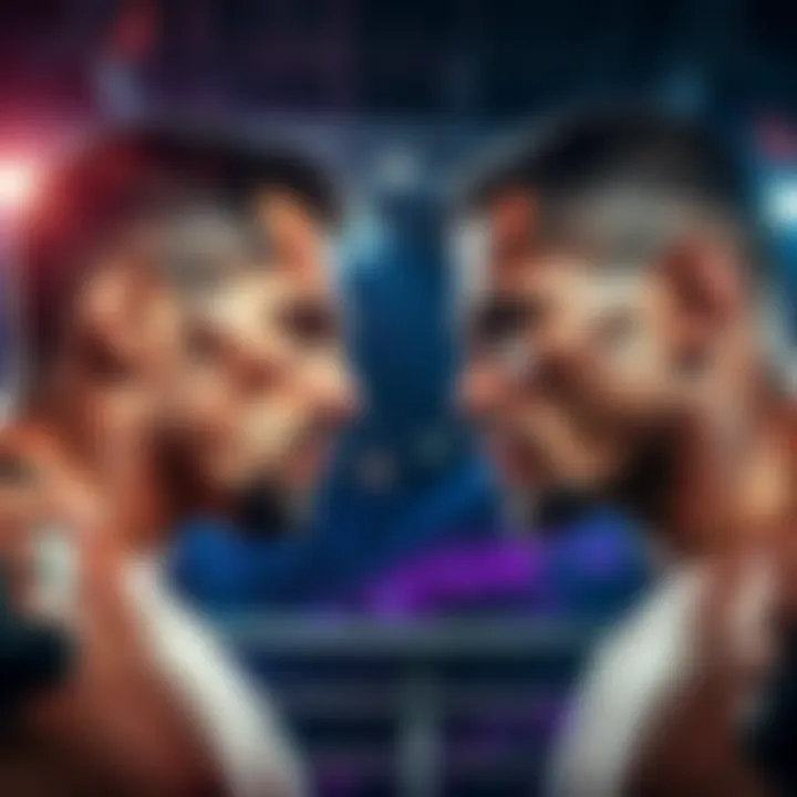 Gabriel Bonfim and Randy Brown face off in the octagon during UFC Fight Night event.