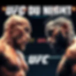 Dricus Du Plessis and Kamaru Usman face off in the octagon at UFC Fight Night, showcasing their athletic build and intense focus.