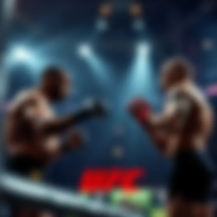 Fighters from UFC Fight Night in Seattle preparing for their matches in the octagon.