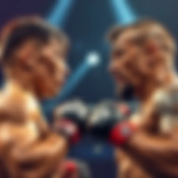 Yadong Song and Dévor Figueiredo face off in the octagon during UFC Fight Night in Macau