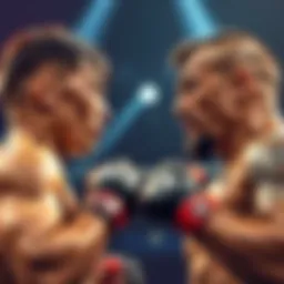 UFC Fight Night: Song vs. Figueiredo Yadong Song and Dévor Figueiredo face off in the octagon during UFC Fight Night in Macau