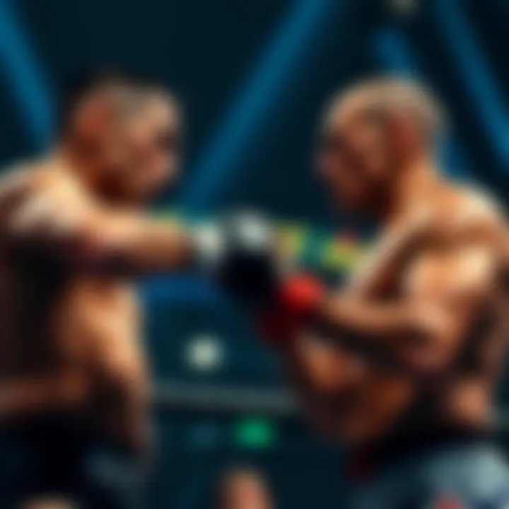 Two UFC fighters touching gloves before the fight, creating a moment of sportsmanship