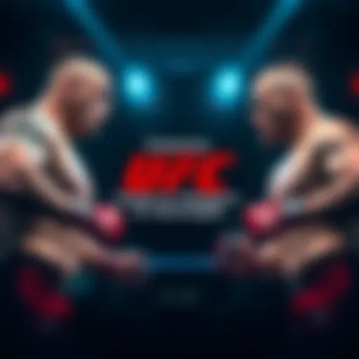 UFC Telegram Group Announcement A graphic showing UFC fights with a message about joining a Telegram group for betting insights