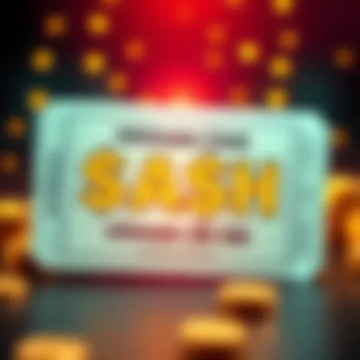 A winning ticket showing cash prizes between 30 and 50 dollars from Ultimate Cash