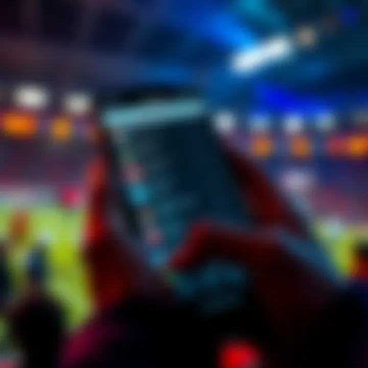 New Betting Features on Underdog A smartphone displaying the Underdog app with team betting options highlighted, showing a user analyzing betting spreads and odds.