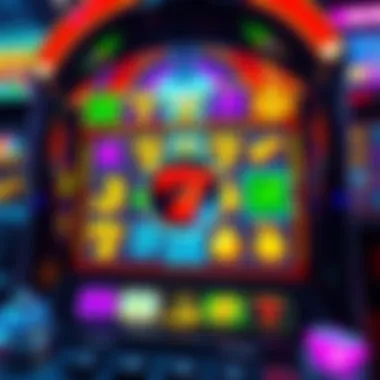 A colorful slot machine screen displaying various symbols including a prominent scatter symbol, illustrating its importance in winning.