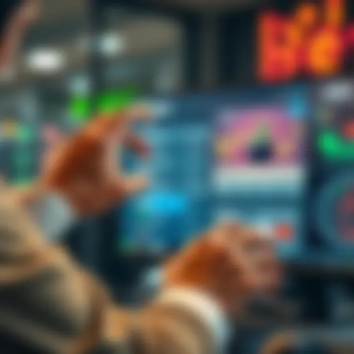 A person adjusting settings on a computer screen related to betting strategies, with graphical elements illustrating the seed concept.