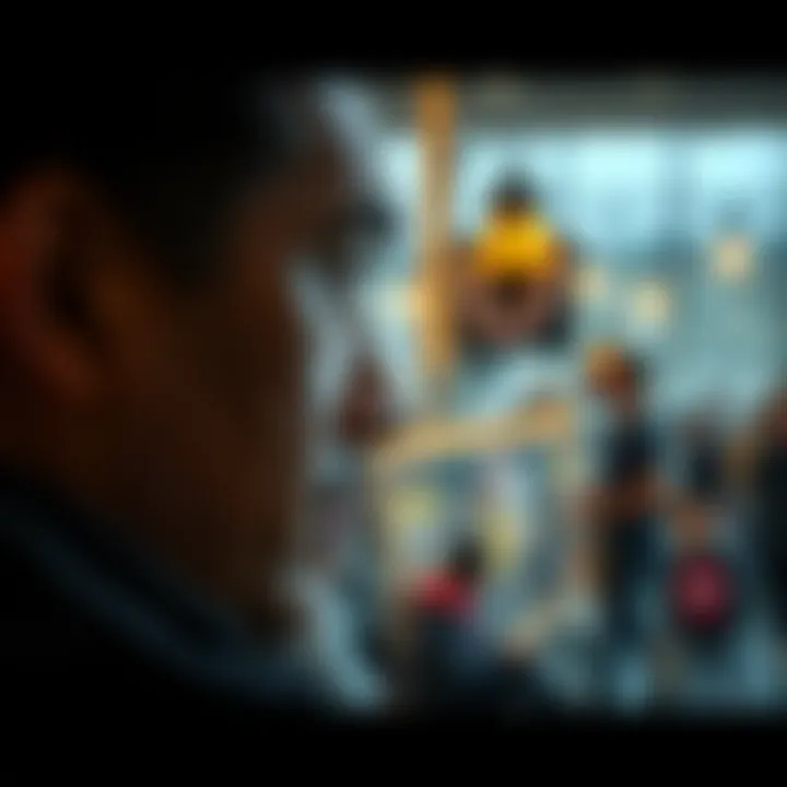 A close-up view of a person nodding in agreement, symbolizing the affirmation of 'Yes', with cultural and social elements in the background.