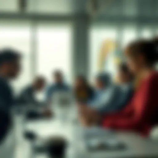 Unequal Resource Distribution A visual representation of unequal resource distribution, showing people from different backgrounds discussing opportunities at a table.