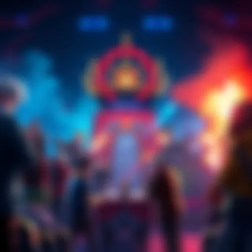 A visual representation of a surprising 350x result in a tense competition, showcasing participants reacting to the outcome.