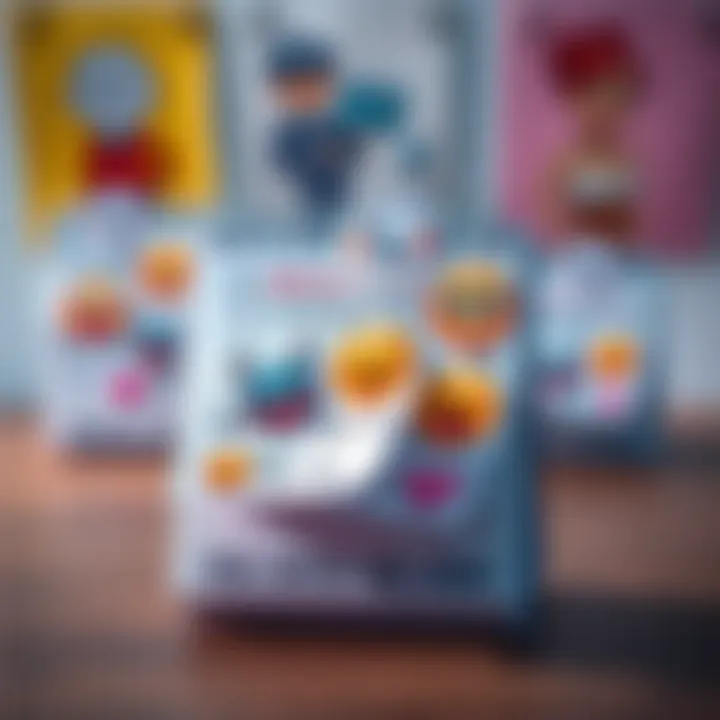 A calendar flipping with humorous stickers and emojis representing surprises and laughter, indicating a quirky day ahead.