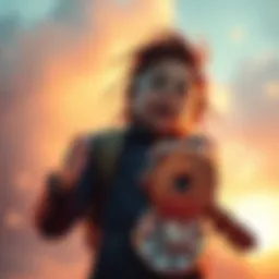 A person holding a large key with excitement, symbolizing a chance for success.