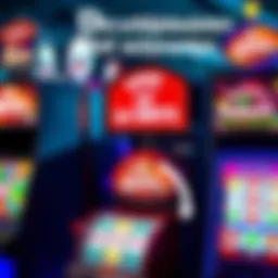 A graphic showing various slot machines, with Le Slots highlighted, illustrating players' disappointment in gaming experience.