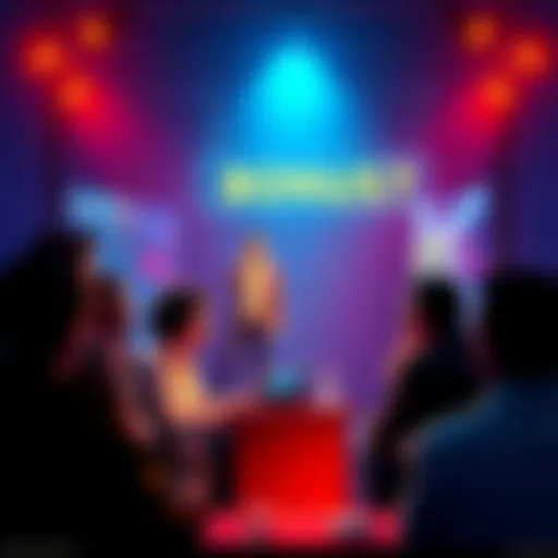 Graphic showing a bonus payment announcement with people discussing the amount and factors involved.