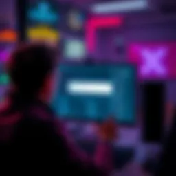 A frustrated person looking at a computer screen showing an error message while attempting to purchase coins with XP