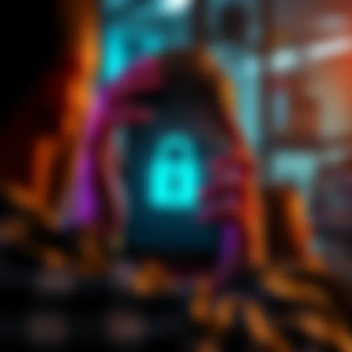 A frustrated person looking at a locked phone screen, symbolizing account access issues and financial frustration.