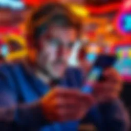 User disappointment with myvegas A person looking frustrated while using the myvegas app, showing a phone with underwhelming rewards displayed
